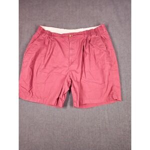 Lord & Taylor Casual Classic Shorts Men Size 40 Cotton Chino Red Rasberry‎